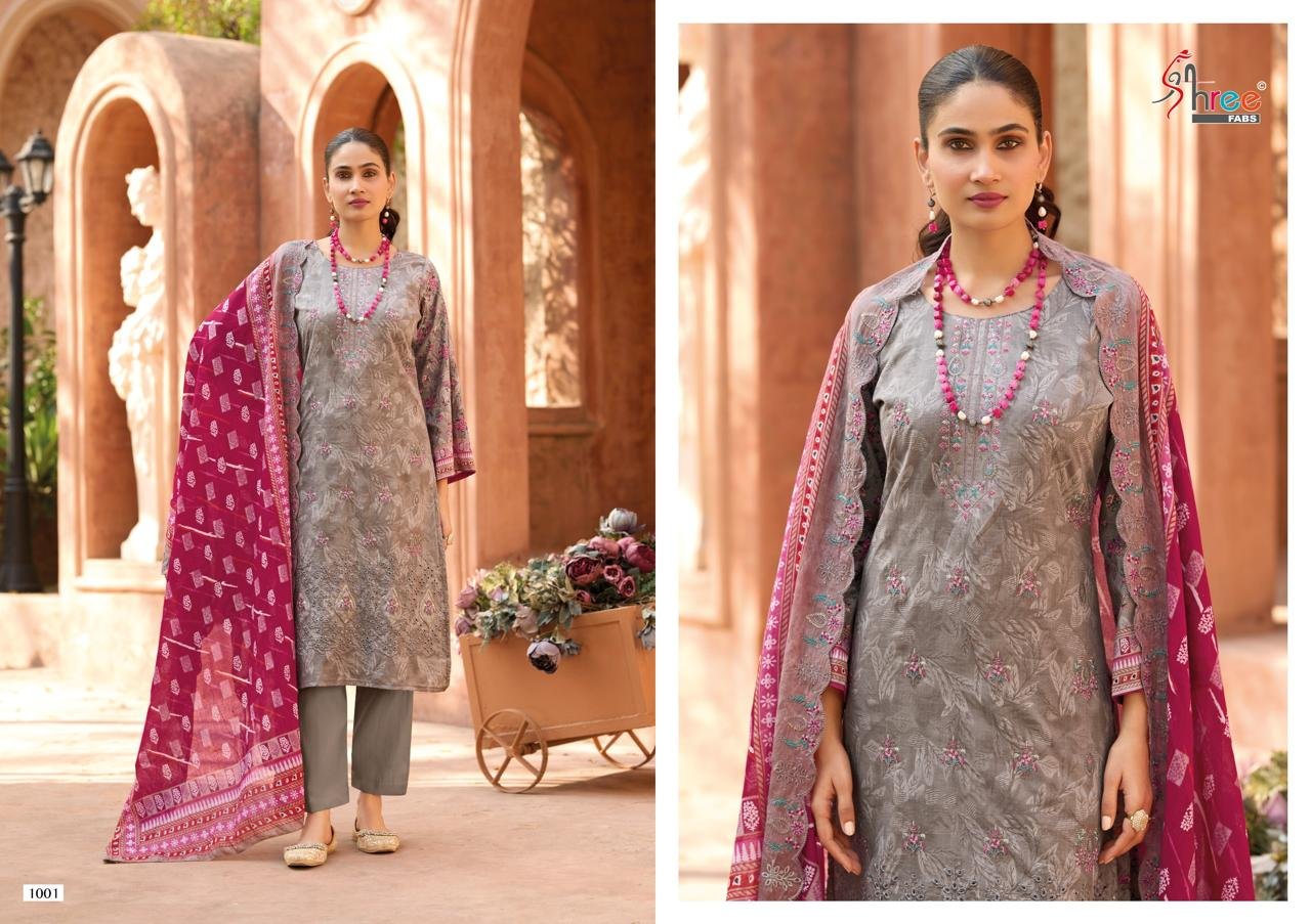 Shree Bin Saeed Lawn Collection Vol 25 Cotton Embroidered Pakistani Suit Wholesale 9 Stylish Shree Bin Saeed Lawn Collection Vol 25 Cotton Embroidered Pakistani Suit Wholesale 2026