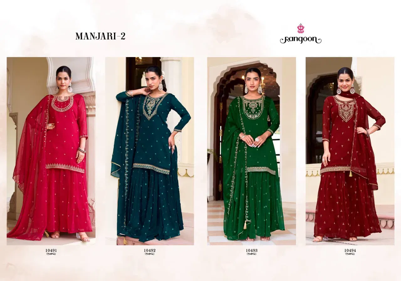 Rangoon Manjari Vol 02 Chiffon With Fancy Code Worked Kurti Plazzo And Dupatta Wholesale 12 Stylish Rangoon Manjari Vol 02 Chiffon With Fancy Code Worked Kurti Plazzo And Dupatta Wholesale 2026