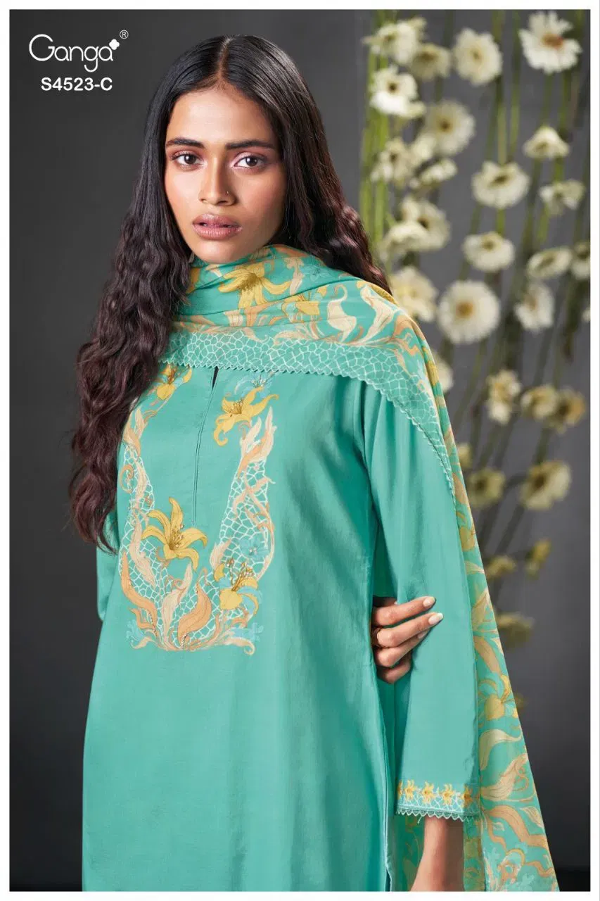 Ganga Beryl S 4523 Cotton Printed With Embroiderd Salwar Kameez Wholesale 6 Launching Ganga Beryl S 4523 Cotton Printed With Embroiderd Salwar Kameez Wholesale 2026