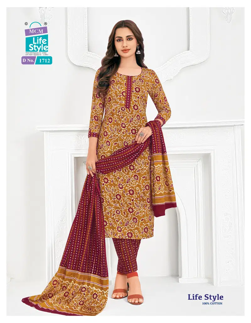 Mcm Life Style Vol 17 Cotton Printed Daily Wear Dress Material Collection Wholesale 12 Beautiful Mcm Life Style Vol 17 Cotton Printed Daily Wear Dress Material Collection Wholesale 2026