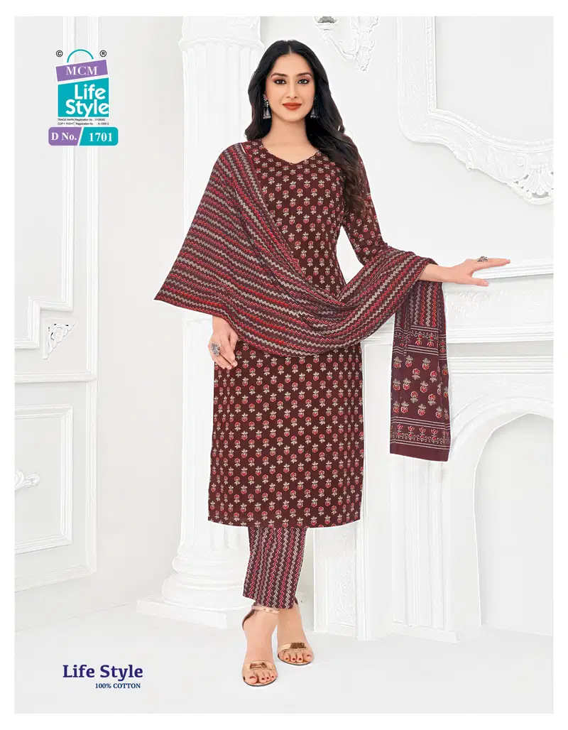 Mcm Life Style Vol 17 Cotton Printed Daily Wear Dress Material Collection Wholesale 13 Beautiful Mcm Life Style Vol 17 Cotton Printed Daily Wear Dress Material Collection Wholesale 2026