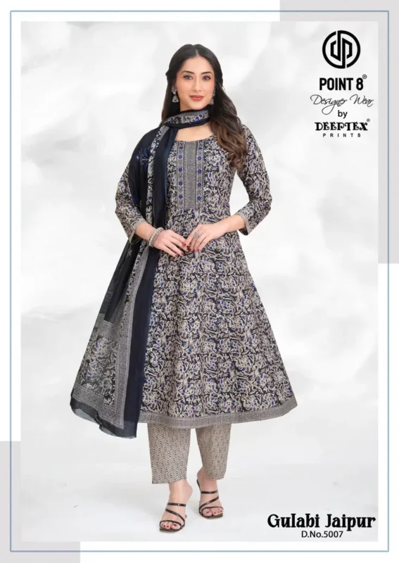Launching Deeptex Gulabi Jaipur Vol 5 Readymade Anarkali Style Kurti Pant With Dupatta Wholesale 2026
