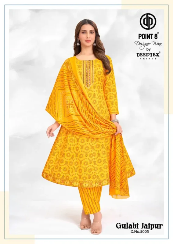 Launching Deeptex Gulabi Jaipur Vol 5 Readymade Anarkali Style Kurti Pant With Dupatta Wholesale 2026
