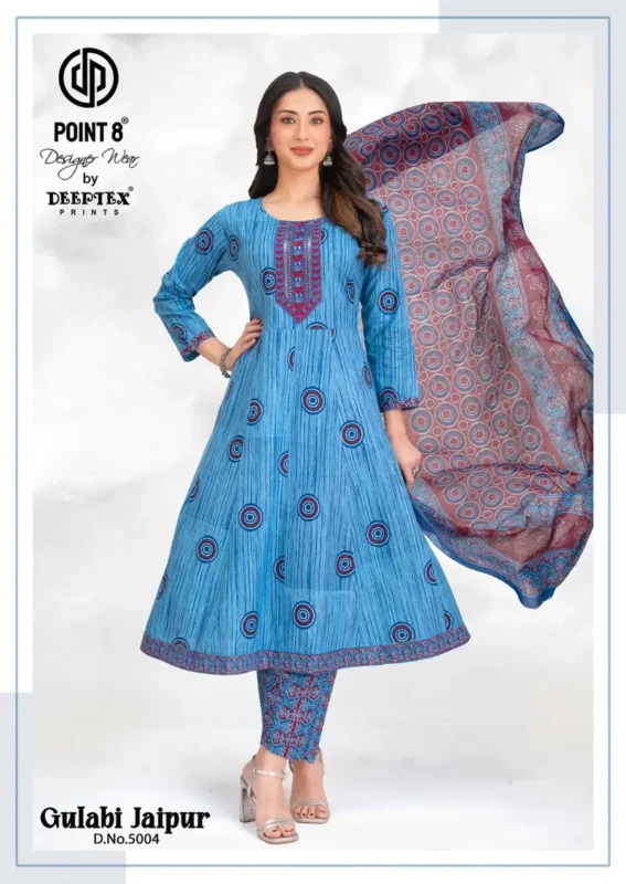 Launching Deeptex Gulabi Jaipur Vol 5 Readymade Anarkali Style Kurti Pant With Dupatta Wholesale 2026