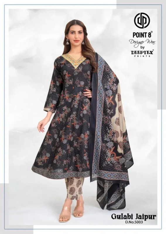 Launching Deeptex Gulabi Jaipur Vol 5 Readymade Anarkali Style Kurti Pant With Dupatta Wholesale 2026