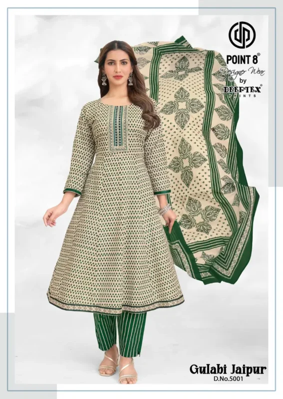 Launching Deeptex Gulabi Jaipur Vol 5 Readymade Anarkali Style Kurti Pant With Dupatta Wholesale 2026