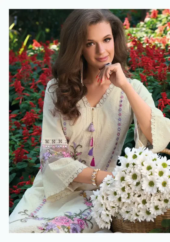 Beautiful Kailee Suffy Vol 02 Cotton With Chikankari Worked Kurti WIth Bottom Dupatta Wholesale 2026 4 Beautiful Kailee Suffy Vol 02 Cotton With Chikankari Worked Kurti WIth Bottom Dupatta Wholesale 2026