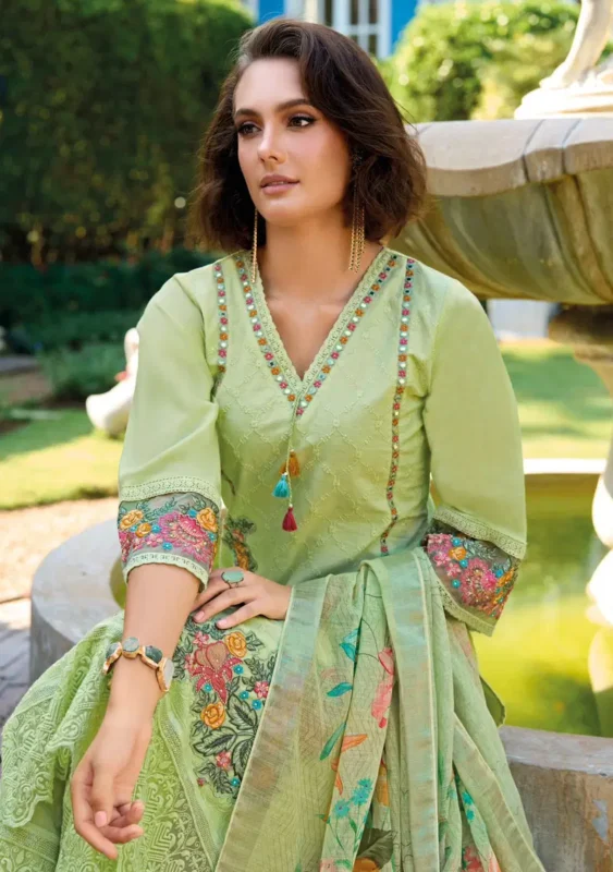 Beautiful Kailee Suffy Vol 02 Cotton With Chikankari Worked Kurti WIth Bottom Dupatta Wholesale 2026 9 Beautiful Kailee Suffy Vol 02 Cotton With Chikankari Worked Kurti WIth Bottom Dupatta Wholesale 2026