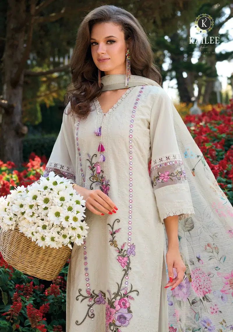 Kailee Suffy Vol 02 Cotton With Chikankari Worked Kurti WIth Bottom Dupatta Wholesale 14 Beautiful Kailee Suffy Vol 02 Cotton With Chikankari Worked Kurti WIth Bottom Dupatta Wholesale 2026
