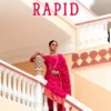 Rangoon Rapid Viscose With Fancy Khatli Handworked Kurti With Bottom Dupatta Wholesale 2 Rangoon Rapid Viscose With Fancy Khatli Handworked Kurti With Bottom Dupatta Wholesale