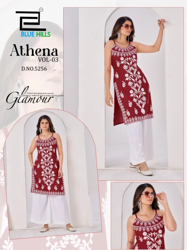 Launching Blue Hills Athena Vol 3 Rayon With Embroidery Work Kurti Collection Wholesale 2026 4 Launching Blue Hills Athena Vol 3 Rayon With Embroidery Work Kurti Collection Wholesale 2026
