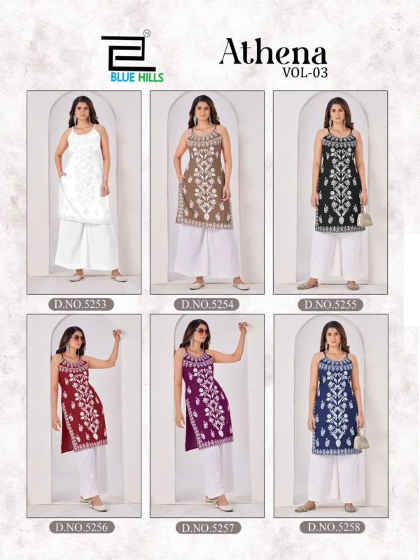 Launching Blue Hills Athena Vol 3 Rayon With Embroidery Work Kurti Collection Wholesale 2026 8 Launching Blue Hills Athena Vol 3 Rayon With Embroidery Work Kurti Collection Wholesale 2026