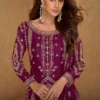 Gulkayra Hirni Real Chinon Embroidery Readymade Dress Wholesale