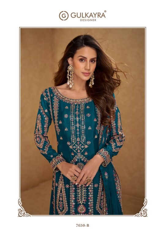 Stylish Gulkayra Hirni Real Chinon Embroidery Readymade Dress Wholesale 2026 6 Stylish Gulkayra Hirni Real Chinon Embroidery Readymade Dress Wholesale 2026