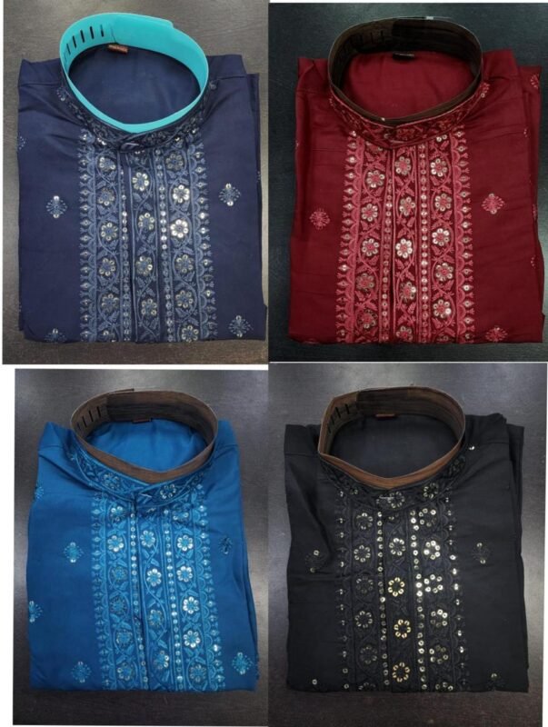 Beautiful Lekha Sal 12 Silk With Intricate Work Mens Kurta Pajama Wholesale 2026