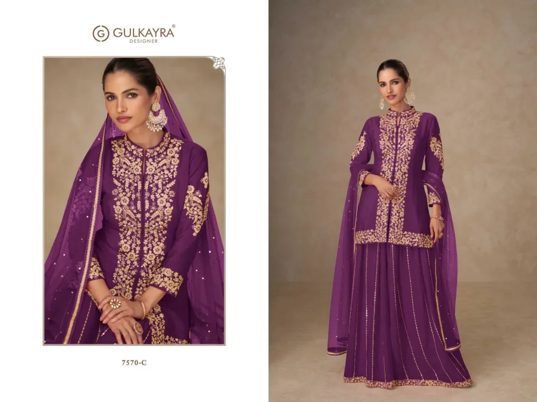 Launching Gulkayra Shahnaz Real Chinon Embroidered Designer Salwar Kameez Collection Wholesale 2026 4 Launching Gulkayra Shahnaz Real Chinon Embroidered Designer Salwar Kameez Collection Wholesale 2026