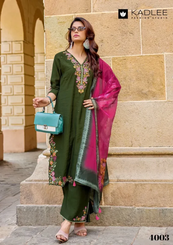 Launching Kadlee Vaari Viscose Weaving With Handworked Kurti With Bottom Dupatta Wholesale 2026 4 Launching Kadlee Vaari Viscose Weaving With Handworked Kurti With Bottom Dupatta Wholesale 2026