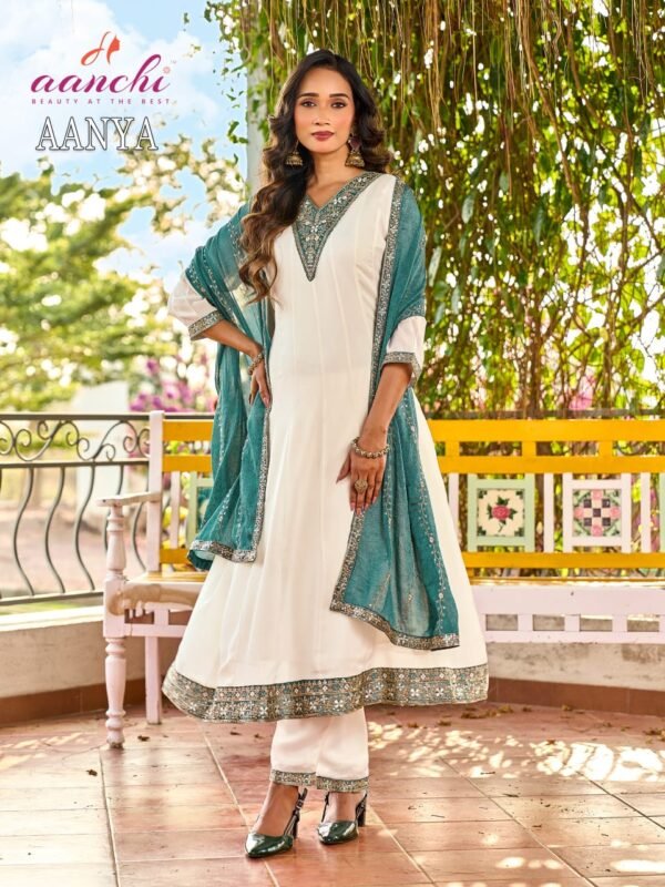 Latest Aanchi Aanya Rangoli Crush Embroidered Kurti With Bottom Dupatta Wholesale 2026 2 Latest Aanchi Aanya Rangoli Crush Embroidered Kurti With Bottom Dupatta Wholesale 2026