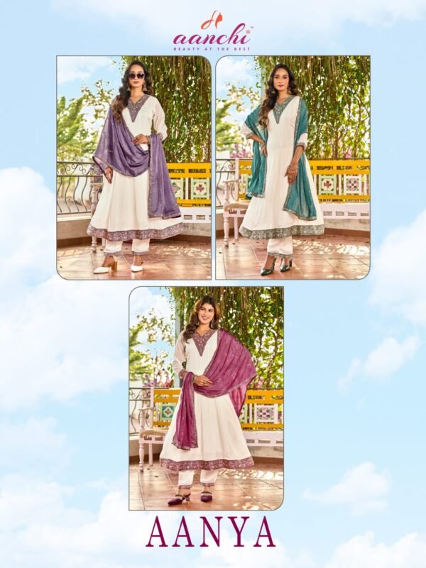 Latest Aanchi Aanya Rangoli Crush Embroidered Kurti With Bottom Dupatta Wholesale 2026 7 Latest Aanchi Aanya Rangoli Crush Embroidered Kurti With Bottom Dupatta Wholesale 2026