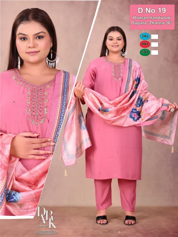 Latest Dnp D No 19 And 20 Roman Silk Kurti Pant With Dupatta Wholesale 2026 2 Latest Dnp D No 19 And 20 Roman Silk Kurti Pant With Dupatta Wholesale 2026