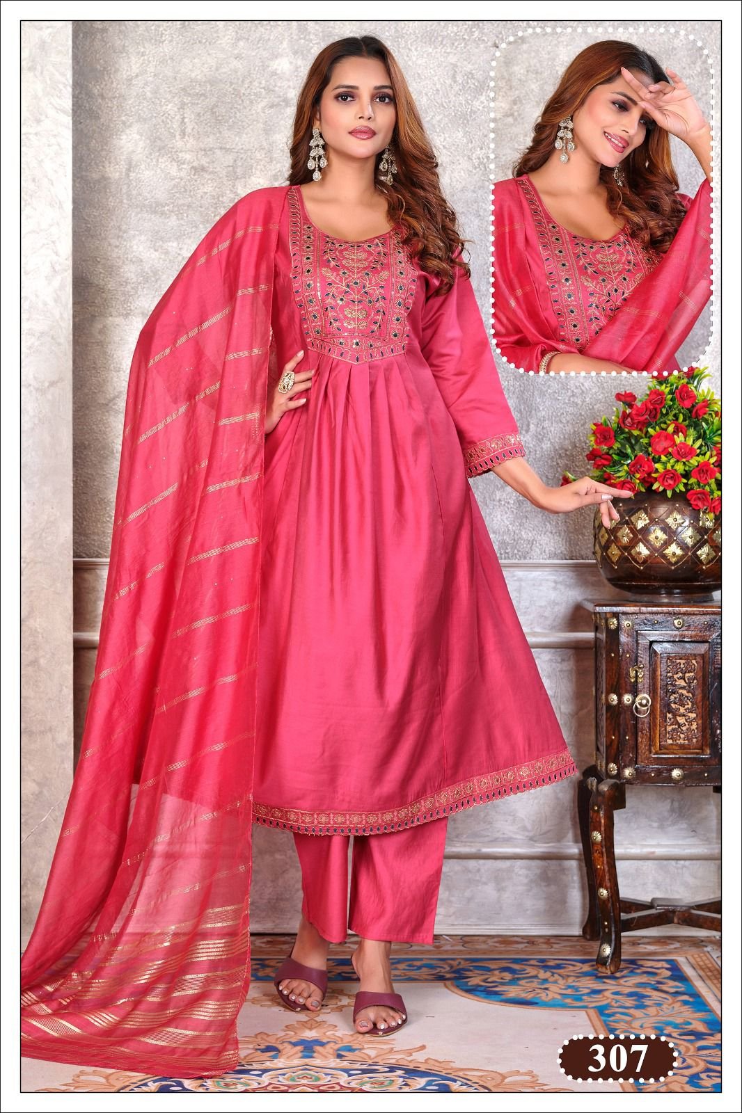 Dnp Paavi Gadwal Silk Kurti Bottom With Dupatta Wholesale 5 Buy Dnp Paavi Gadwal Silk Kurti Bottom With Dupatta Wholesale 2026
