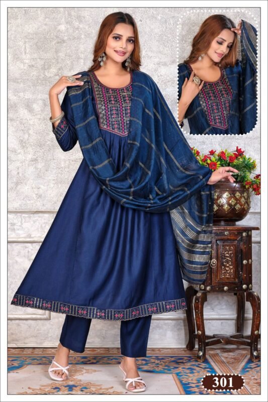 Buy Dnp Paavi Gadwal Silk Kurti Bottom With Dupatta Wholesale 2026