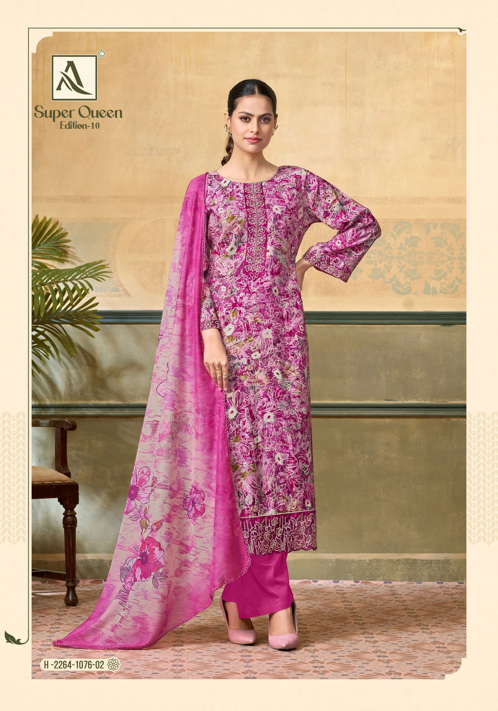 Alok Super Queen Edition 10 Rayon Printed With Embroidered Dress Material Wholesale 5 Launching Alok Super Queen Edition 10 Rayon Printed With Embroidered Dress Material Wholesale 2026