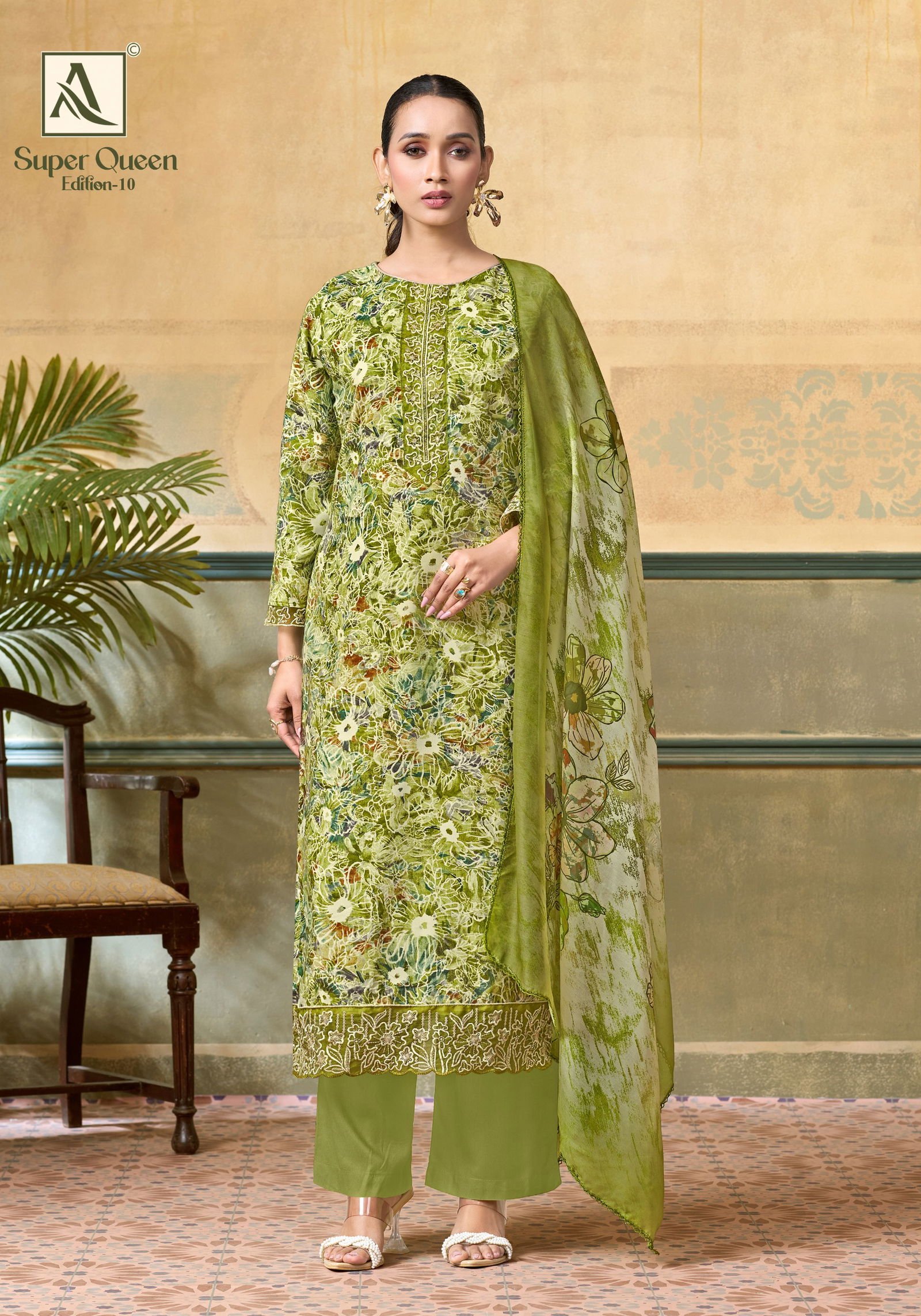 Alok Super Queen Edition 10 Rayon Printed With Embroidered Dress Material Wholesale 6 Launching Alok Super Queen Edition 10 Rayon Printed With Embroidered Dress Material Wholesale 2026