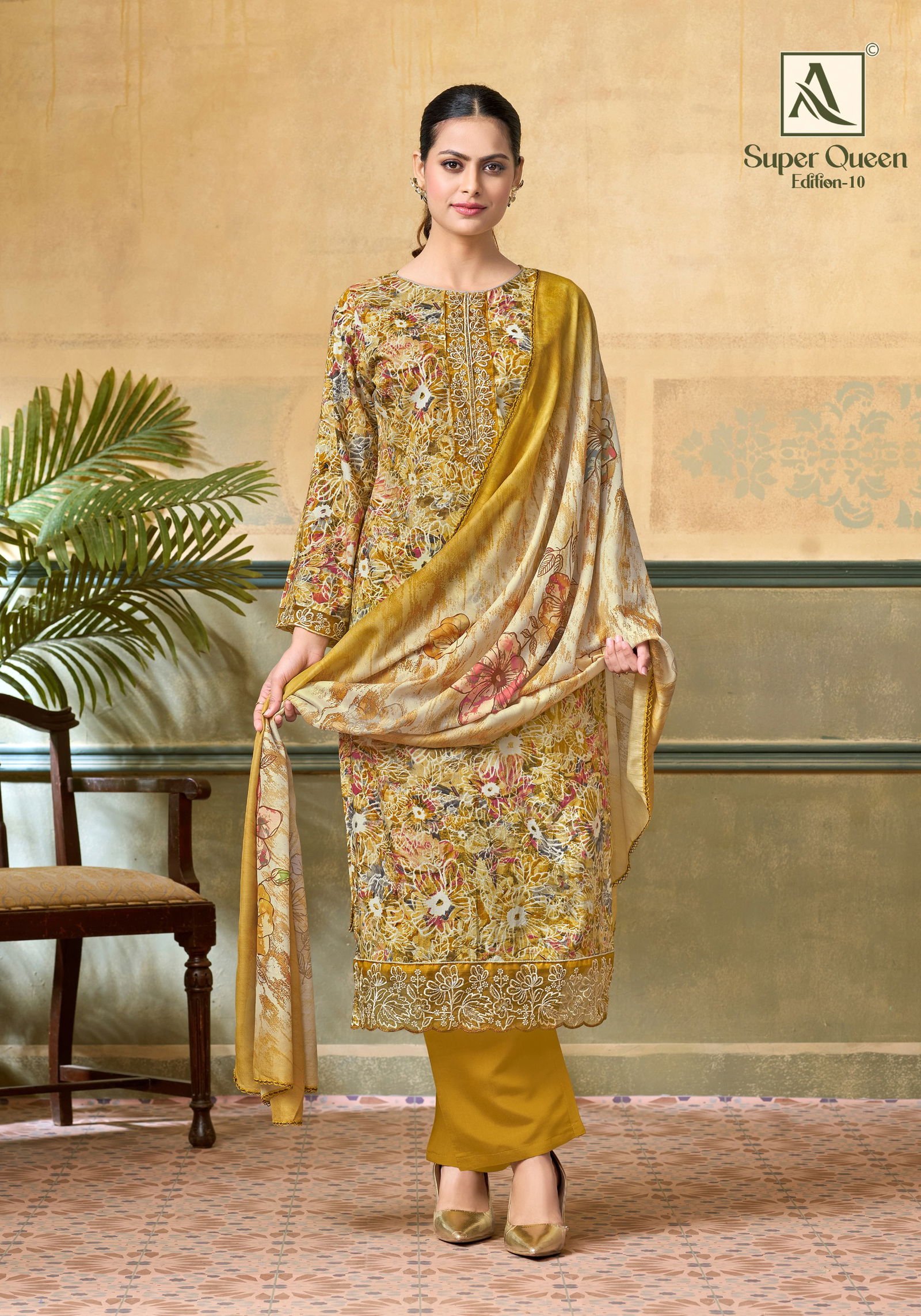 Alok Super Queen Edition 10 Rayon Printed With Embroidered Dress Material Wholesale 7 Launching Alok Super Queen Edition 10 Rayon Printed With Embroidered Dress Material Wholesale 2026