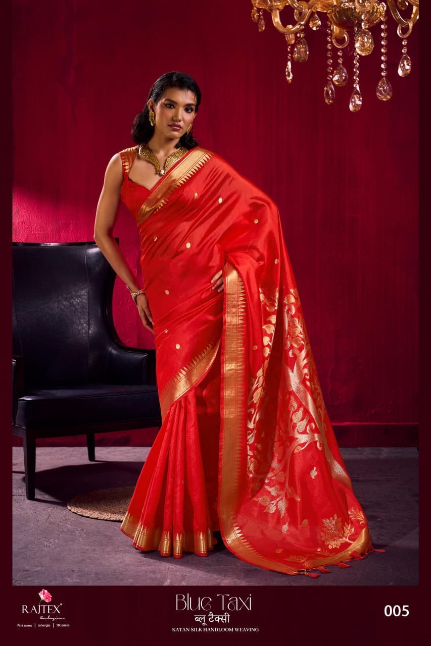 Rajtex Blue Taxi Satin linen Handloom Weaving Silk Saree Collection Wholesale 8 Latest Rajtex Blue Taxi Satin linen Handloom Weaving Silk Saree Collection Wholesale 2026