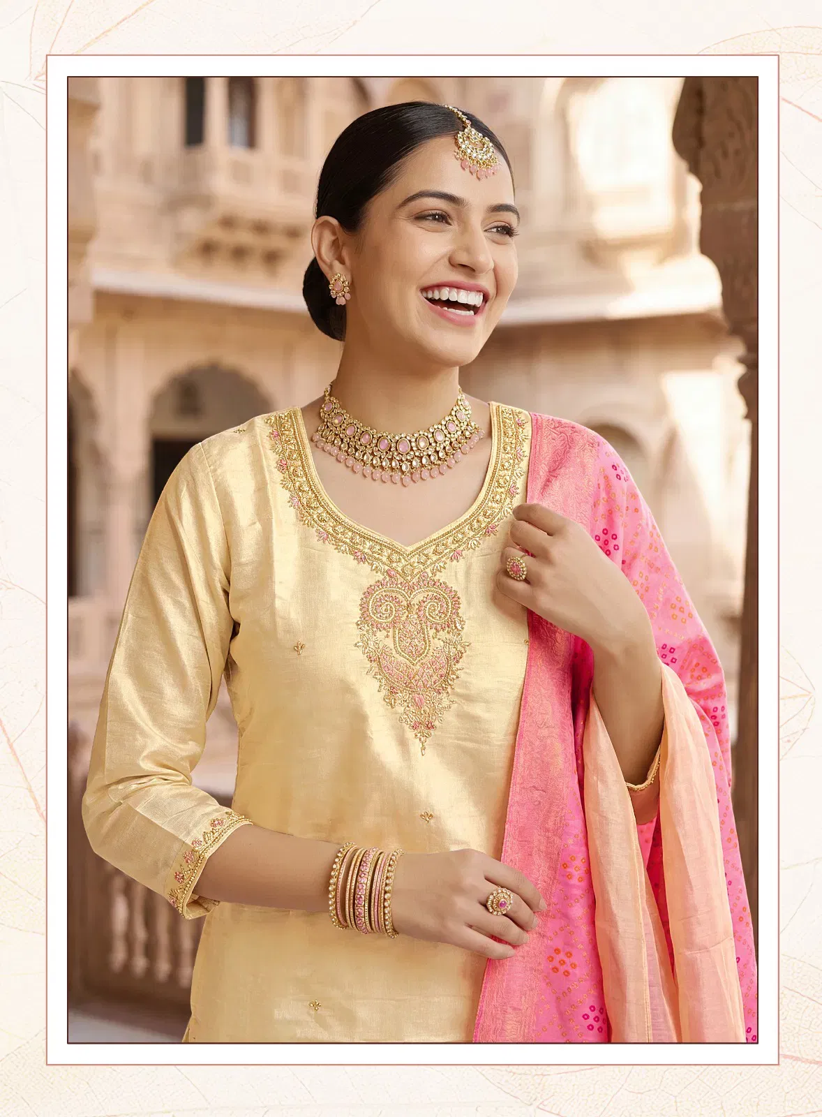 Radhika Kayra Vol 2 Pure Shimmar With Handwork Kurti With Bottom Dupatta Wholesale 5 Buy Radhika Kayra Vol 2 Pure Shimmar With Handwork Kurti With Bottom Dupatta Wholesale 2026