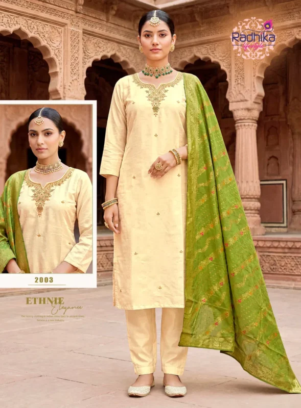 Buy Radhika Kayra Vol 2 Pure Shimmar With Handwork Kurti With Bottom Dupatta Wholesale 2026 4 Buy Radhika Kayra Vol 2 Pure Shimmar With Handwork Kurti With Bottom Dupatta Wholesale 2026