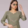Deecee Kiara Premium Straight Cut With Neck Aand Forn Kurti Wholesale 2 Deecee Kiara Premium Straight Cut With Neck Aand Forn Kurti Wholesale