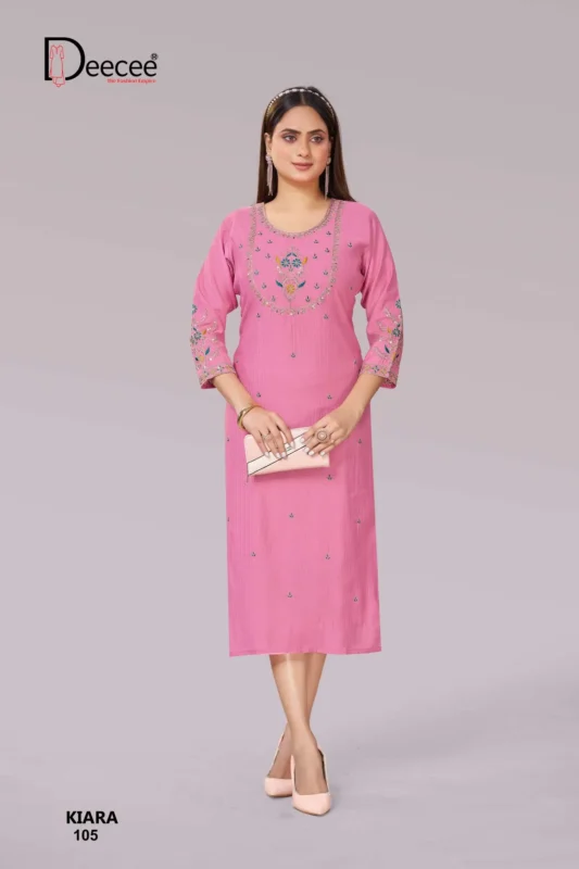 Beautiful Deecee Kiara Premium Straight Cut With Neck Aand Forn Kurti Wholesale 2026 5 Beautiful Deecee Kiara Premium Straight Cut With Neck Aand Forn Kurti Wholesale 2026