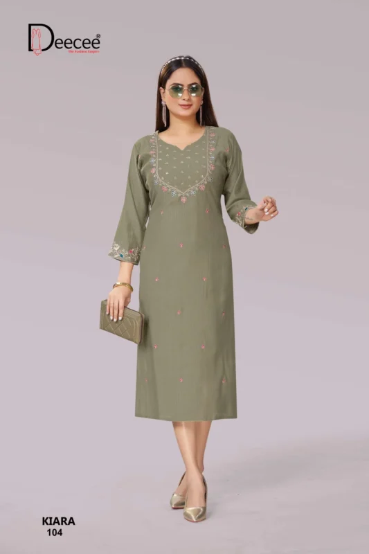 Beautiful Deecee Kiara Premium Straight Cut With Neck Aand Forn Kurti Wholesale 2026 6 Beautiful Deecee Kiara Premium Straight Cut With Neck Aand Forn Kurti Wholesale 2026