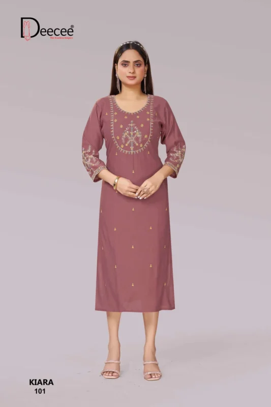 Beautiful Deecee Kiara Premium Straight Cut With Neck Aand Forn Kurti Wholesale 2026 7 Beautiful Deecee Kiara Premium Straight Cut With Neck Aand Forn Kurti Wholesale 2026