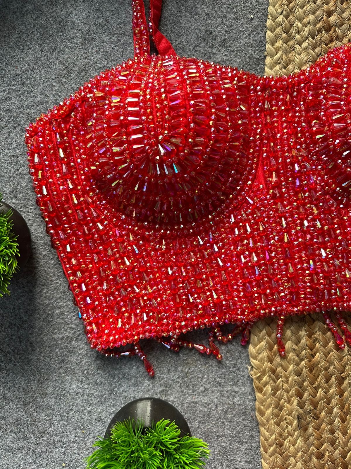 Ruh Kavya Pearl Moti Spaghati Handcrafted Blouse Wholesale 3 Ruh Kavya Pearl Moti Spaghati Handcrafted Blouse Wholesale