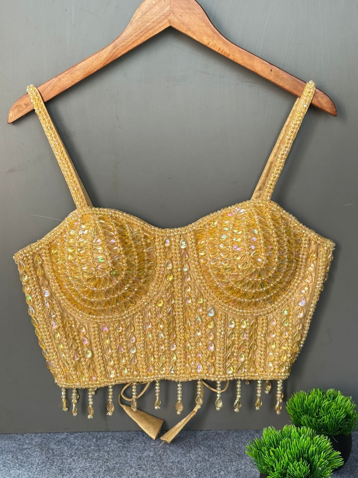 Ruh Kavya Pearl Moti Spaghati Handcrafted Blouse Wholesale 5 Ruh Kavya Pearl Moti Spaghati Handcrafted Blouse Wholesale