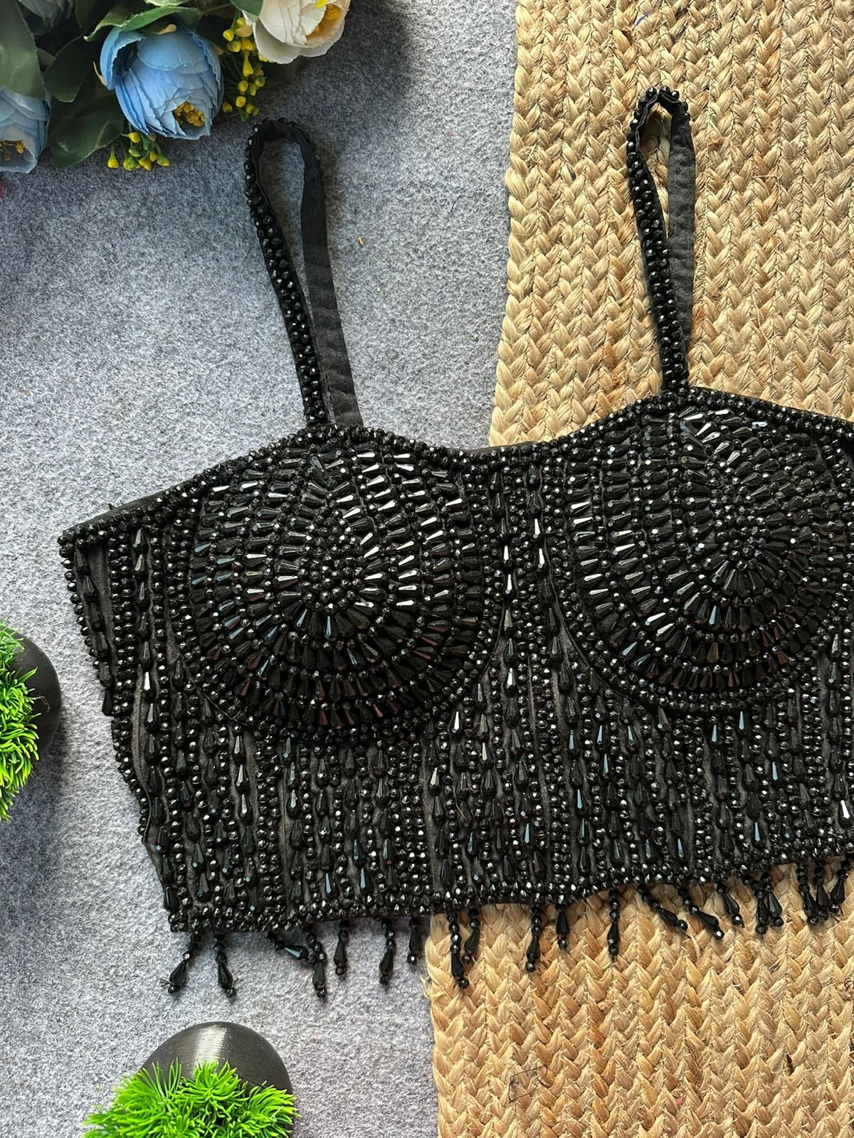 Ruh Kavya Pearl Moti Spaghati Handcrafted Blouse Wholesale 6 Ruh Kavya Pearl Moti Spaghati Handcrafted Blouse Wholesale