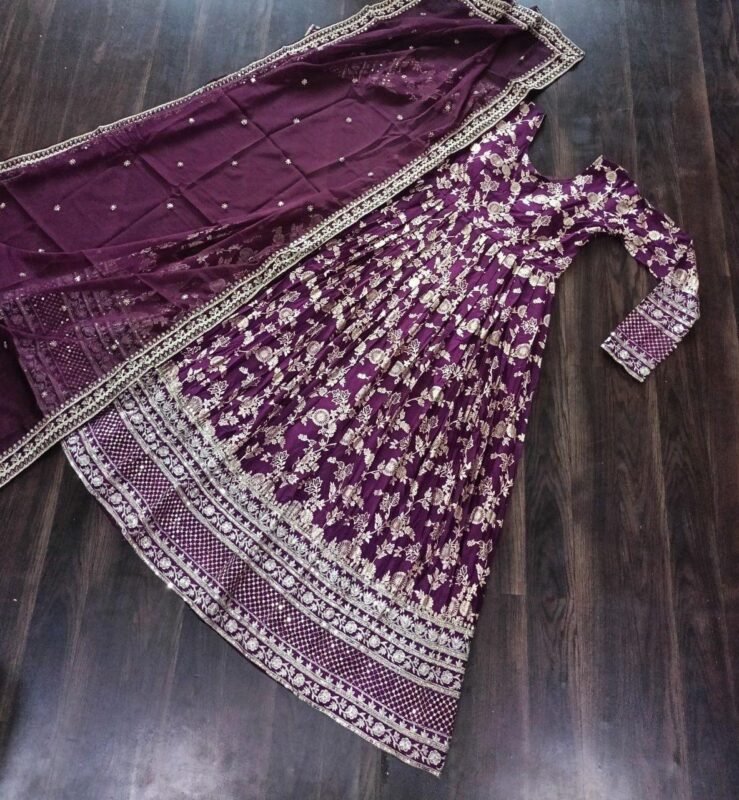 Launching SF LW 9172 Jacquard Gown With Dupatta Wholesale 2026 4 Launching SF LW 9172 Jacquard Gown With Dupatta Wholesale 2026