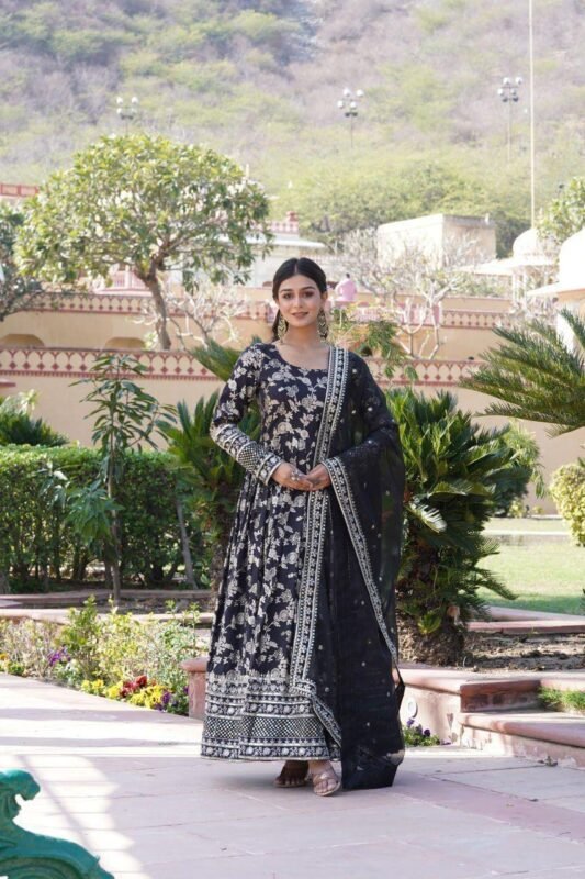 Launching SF LW 9172 Jacquard Gown With Dupatta Wholesale 2026 6 Launching SF LW 9172 Jacquard Gown With Dupatta Wholesale 2026