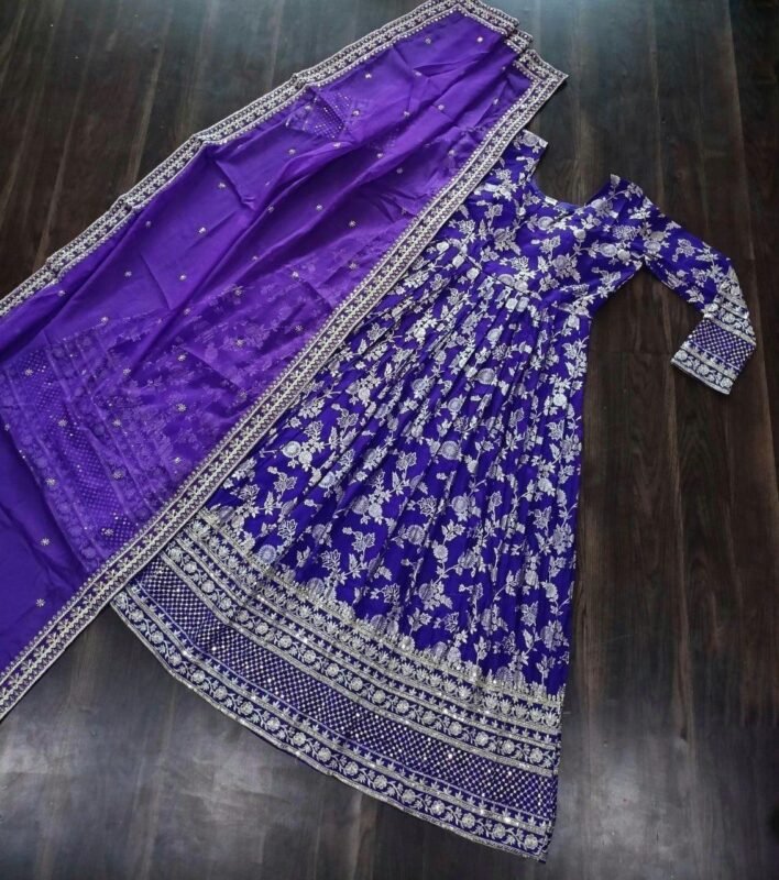 Launching SF LW 9172 Jacquard Gown With Dupatta Wholesale 2026 10 Launching SF LW 9172 Jacquard Gown With Dupatta Wholesale 2026