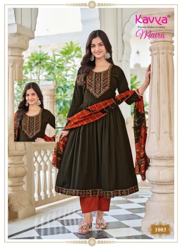 Buy Kavya Maira Vol 1 Vetican Chanderi Zari Fancy Dyeing Top With Bottom And Dupatta Wholesale 2026