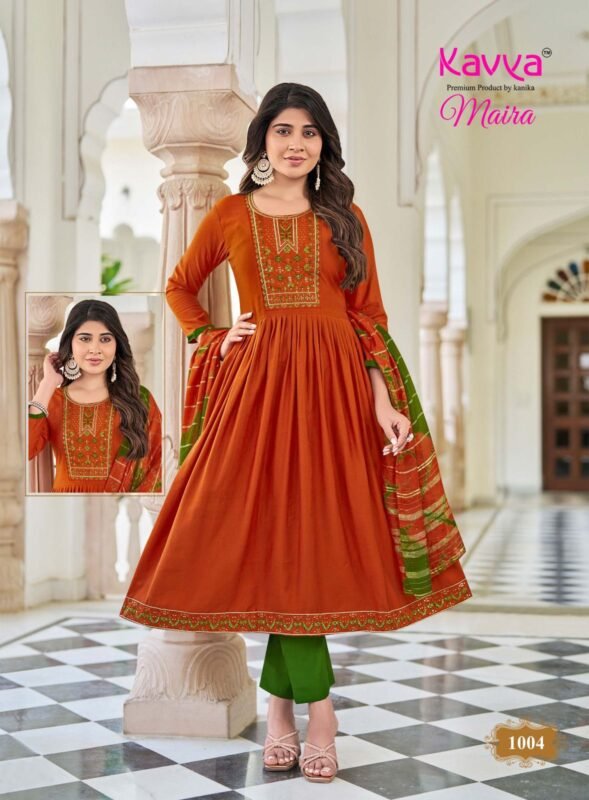 Buy Kavya Maira Vol 1 Vetican Chanderi Zari Fancy Dyeing Top With Bottom And Dupatta Wholesale 2026