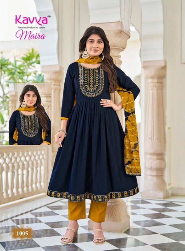 Buy Kavya Maira Vol 1 Vetican Chanderi Zari Fancy Dyeing Top With Bottom And Dupatta Wholesale 2026