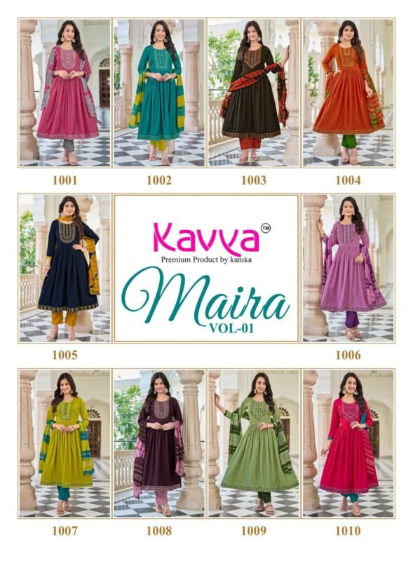 Buy Kavya Maira Vol 1 Vetican Chanderi Zari Fancy Dyeing Top With Bottom And Dupatta Wholesale 2026