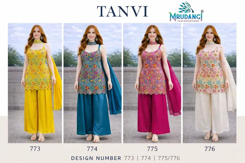 Mrudangi Tanvi Premium Chinon Silk With Embroidered Designer Salwar Kameez Wholesale 12 Latest Mrudangi Tanvi Premium Chinon Silk With Embroidered Designer Salwar Kameez Wholesale 2026
