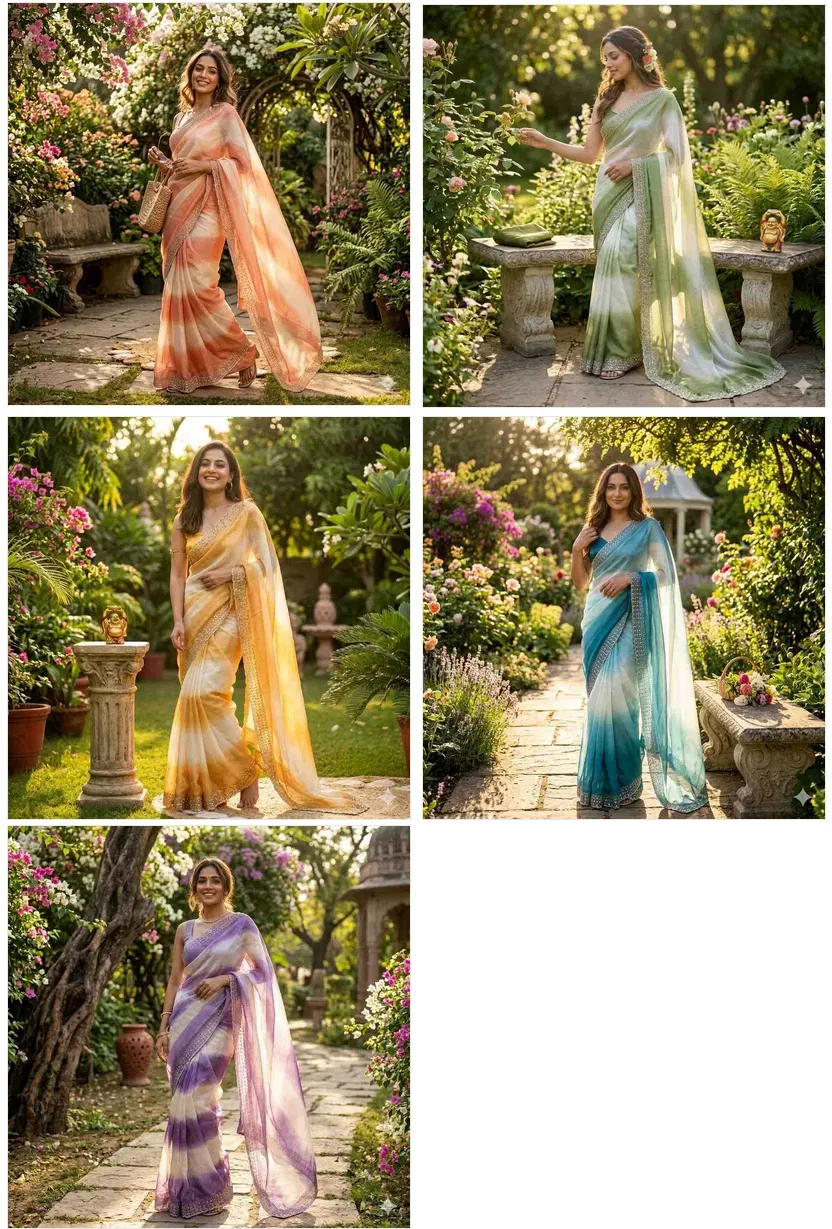 Kc 930 Space Silk Jarkan Worked Fancy Saree Collection Wholesale 14 Kc 930 Space Silk Jarkan Worked Fancy Saree Collection Wholesale