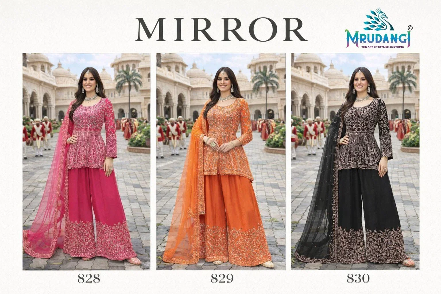 Mrudangi Mirror Chinon Embroidery Salwar Kameez Wholesale 9 Stylish Mrudangi Mirror Chinon Embroidery Salwar Kameez Wholesale 2026