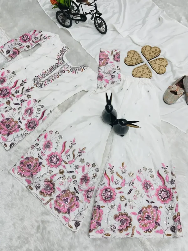 Buy Baby 212 Chinon Silk Sharara Suit Black And White Kid Collection Wholesale 2026 3 Buy Baby 212 Chinon Silk Sharara Suit Black And White Kid Collection Wholesale 2026